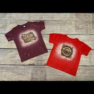 Women Bleached T shirt men designs and kid t shirt